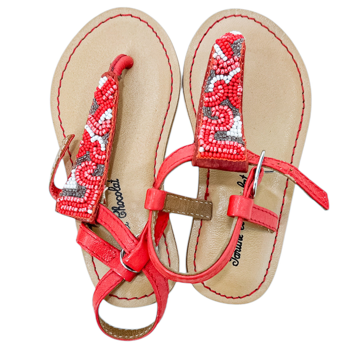 Sandales de seconde main en cuir fille - Vue 3