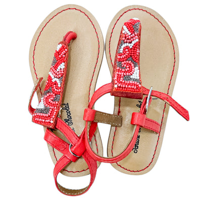 Sandales de seconde main en cuir fille - Vue 3