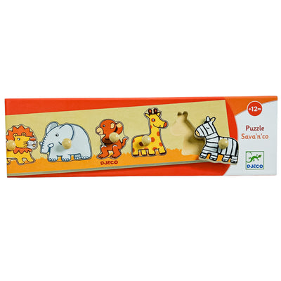 Puzzle "Sava''n''co - Puzzle d''encastrement" de seconde main en bois pour enfant à partir de 12 mois - Vue 1