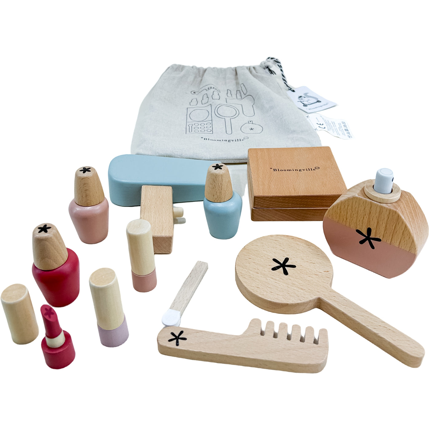 Set de maquillage en bois