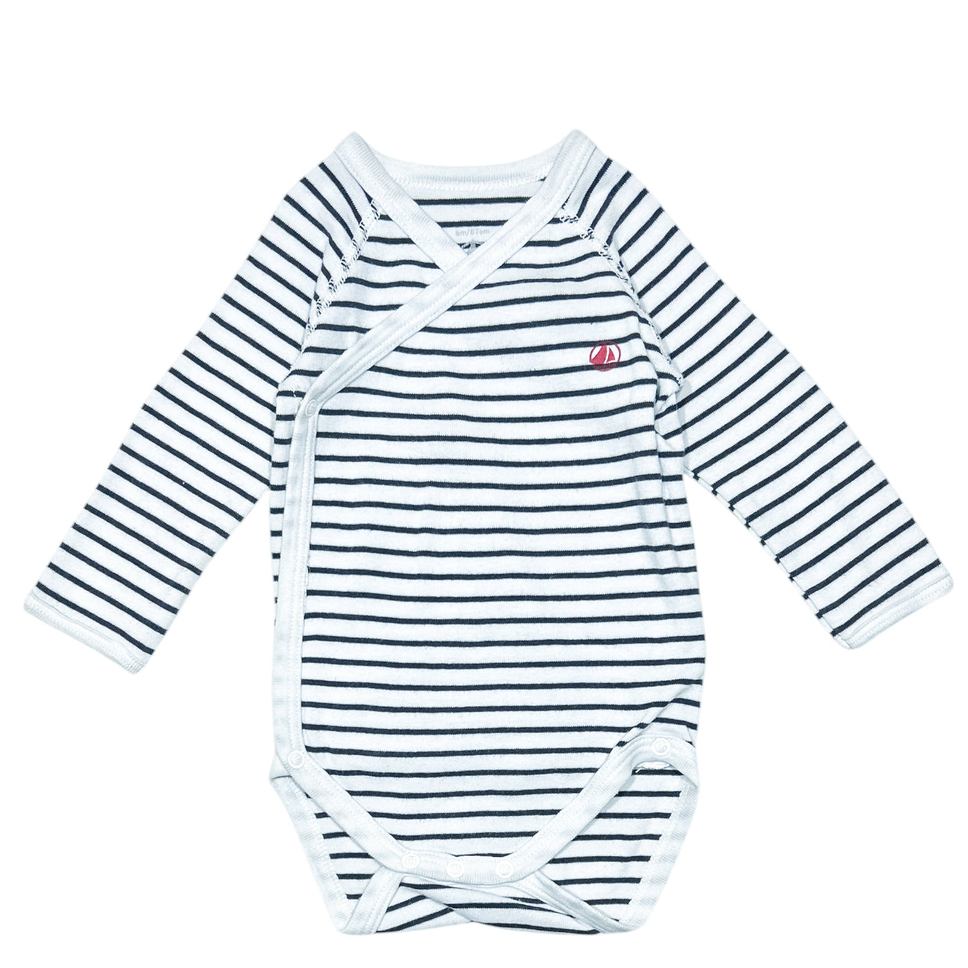 Body croisé à manches longues de seconde main en coton pour bébé de 6 mois - Vue 1