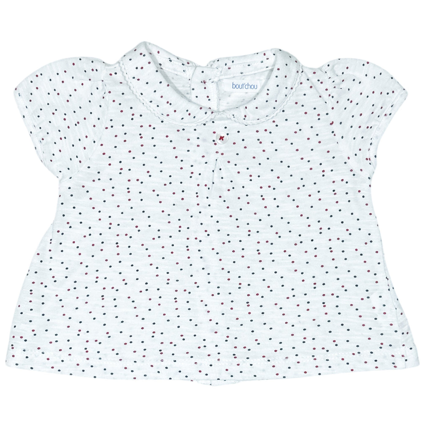T-Shirt à manches courtes de seconde main en coton pour bébé fille de 1 mois - Vue 1