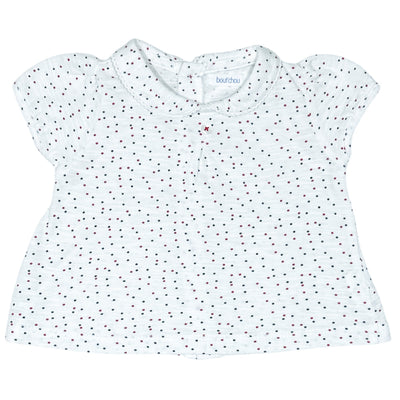 T-Shirt à manches courtes de seconde main en coton pour bébé fille de 1 mois - Vue 1