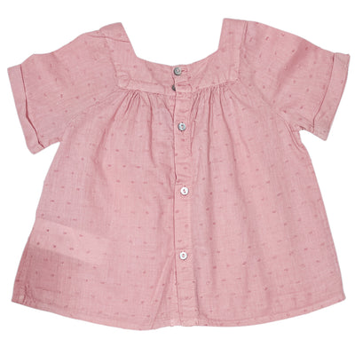 T-Shirt à manches courtes de seconde main en coton pour bébé fille de 12 mois - Vue 2