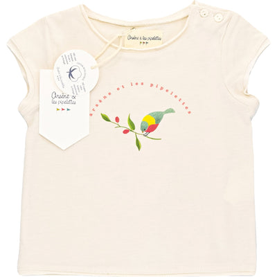 T-Shirt à manches courtes de seconde main en coton bio pour bébé fille de 12 mois - Vue 1