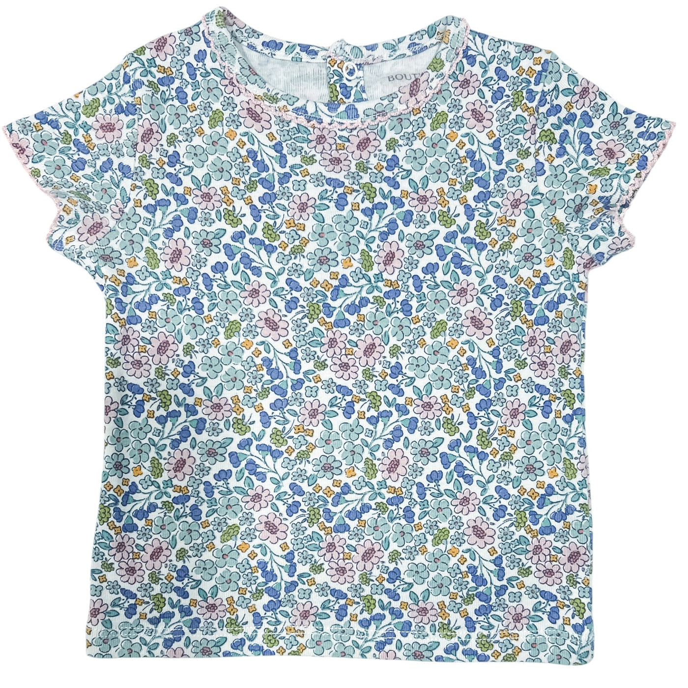 T-Shirt à manches courtes de seconde main en coton bio pour bébé fille de 12 mois - Vue 1