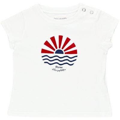 T-Shirt à manches courtes de seconde main en coton pour bébé fille de 12 mois - Vue 1