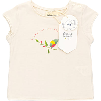 T-Shirt à manches courtes de seconde main en coton bio pour bébé fille de 12 mois - Vue 1