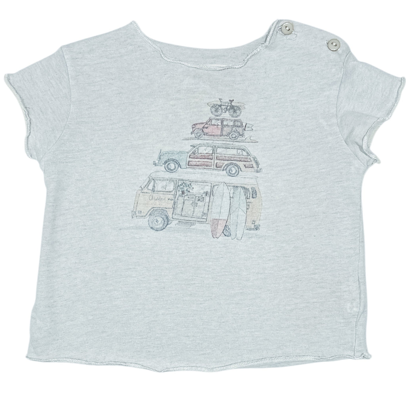 T-Shirt à manches courtes de seconde main en coton pour bébé fille de 18 mois - Vue 1