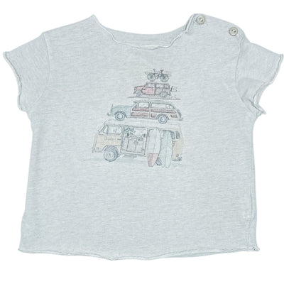 T-Shirt à manches courtes de seconde main en coton pour bébé fille de 18 mois - Vue 1