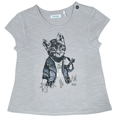 T-Shirt à manches courtes de seconde main en coton pour bébé fille de 24 mois - Vue 1