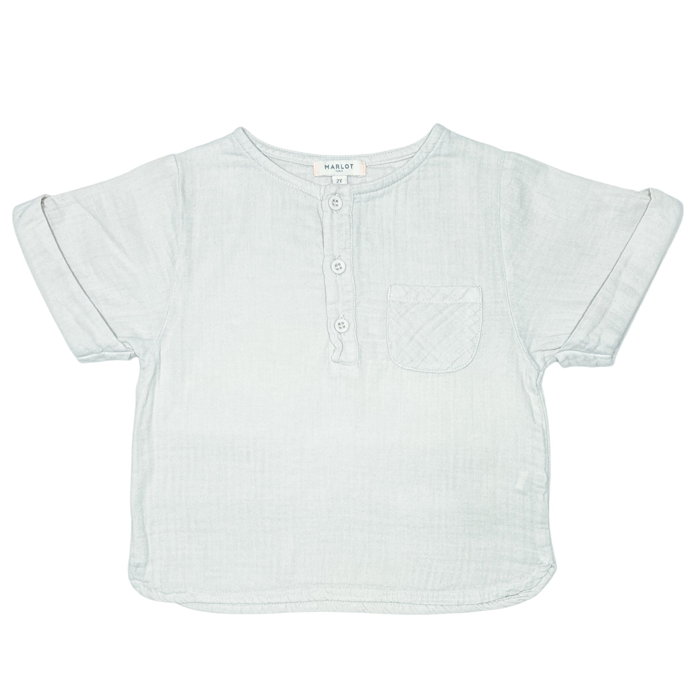 T-Shirt à manches courtes de seconde main en gaze de coton pour bébé de 24 mois - Vue 1