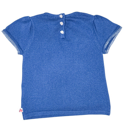 T-Shirt à manches courtes de seconde main en coton et laine pour enfant fille de 3 ans - Vue 2