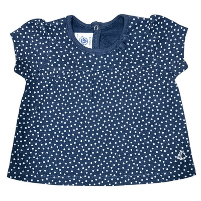 T-Shirt à manches courtes de seconde main en coton pour bébé fille de 3 mois - Vue 1