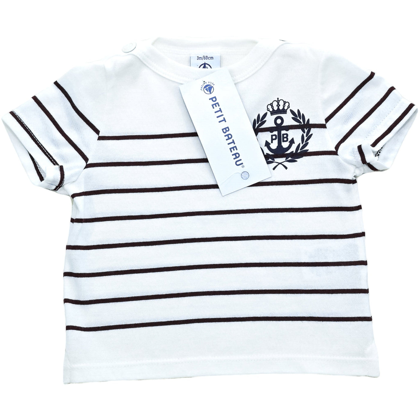 T-Shirt à manches courtes de seconde main en coton pour bébé de 3 mois - Vue 1