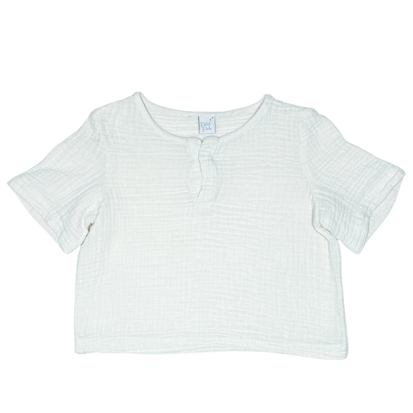T-Shirt à manches courtes de seconde main en gaze de coton pour enfant de 4 ans - Vue 1