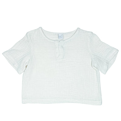 T-Shirt à manches courtes de seconde main en gaze de coton pour enfant de 4 ans - Vue 1