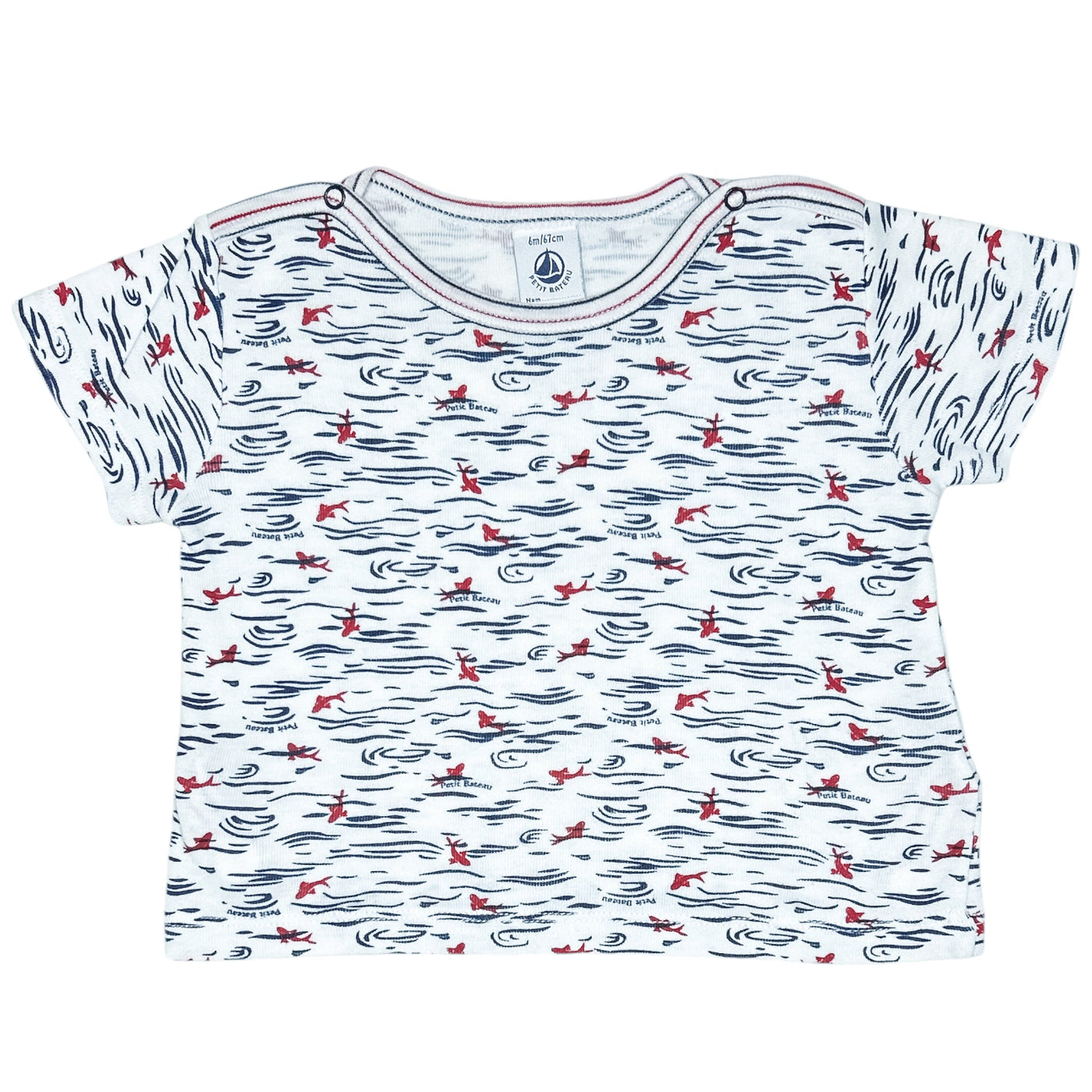 T-Shirt à manches courtes de seconde main en coton pour bébé de 6 mois - Vue 1