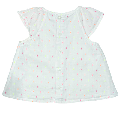 T-Shirt à manches courtes de seconde main en coton pour bébé fille de 6 mois - Vue 2