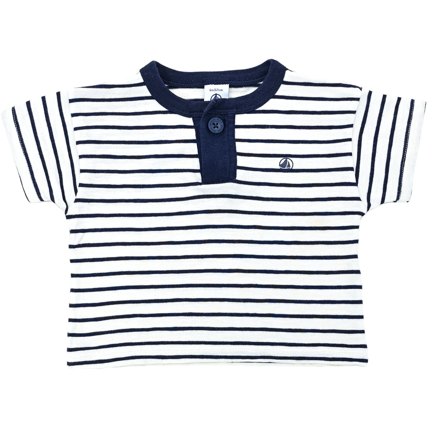 T-Shirt à manches courtes de seconde main en coton pour bébé de 6 mois - Vue 2