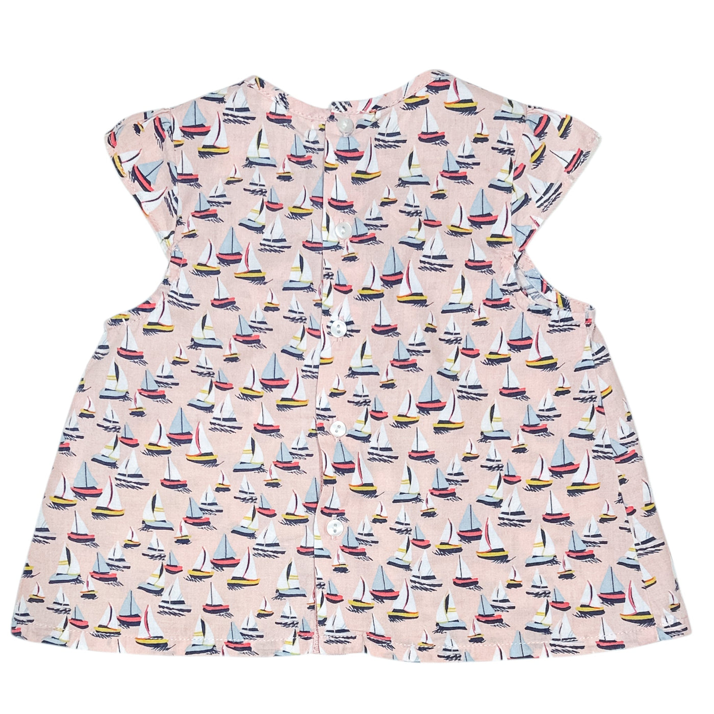 T-Shirt à manches courtes de seconde main en coton pour bébé fille de 6 mois - Vue 1