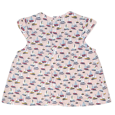 T-Shirt à manches courtes de seconde main en coton pour bébé fille de 6 mois - Vue 1