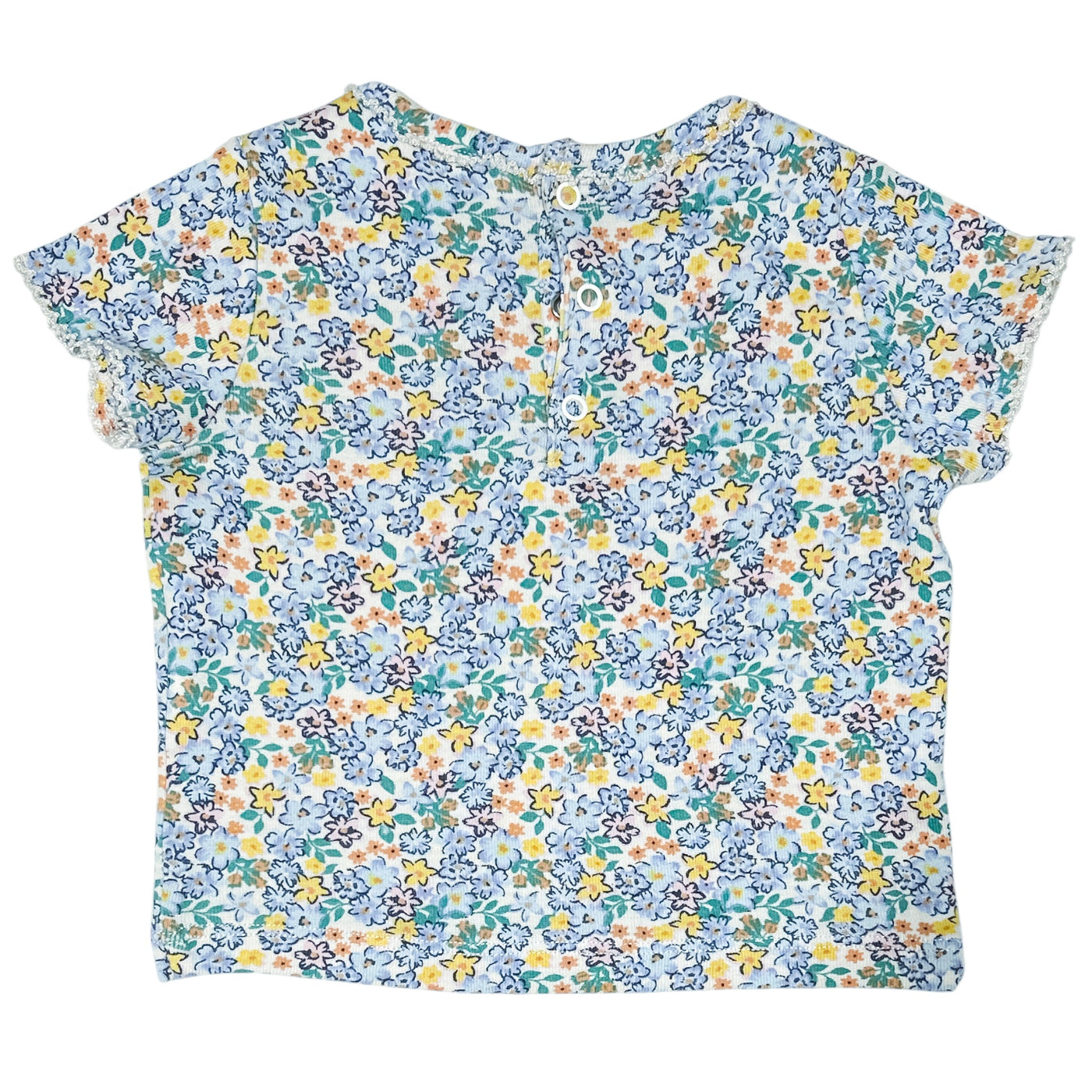 T-Shirt à manches courtes de seconde main en coton bio pour bébé fille de 6 mois - Vue 2