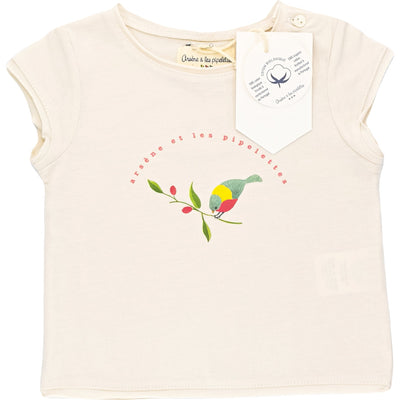T-Shirt à manches courtes de seconde main en coton bio pour bébé fille de 6 mois - Vue 1
