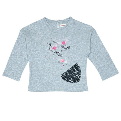 T-Shirt à manches longues de seconde main en coton pour bébé fille de 18 mois - Vue 1