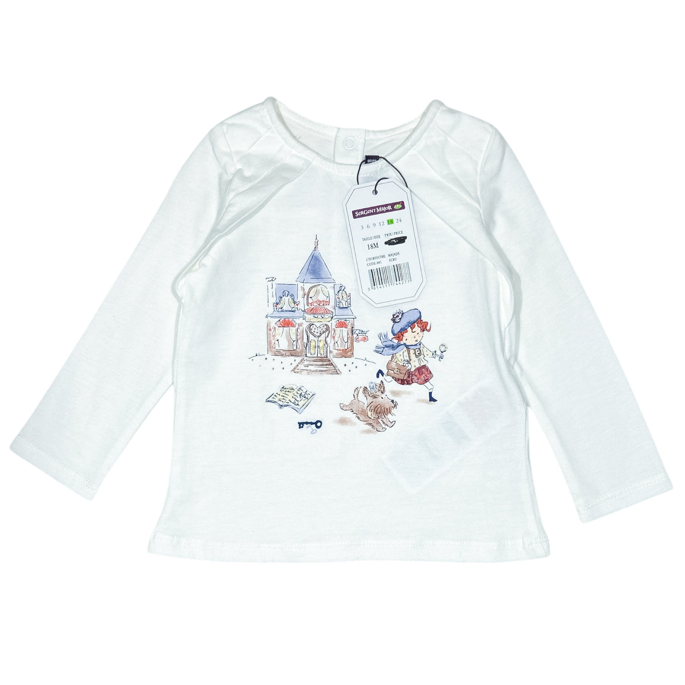 T-Shirt à manches longues de seconde main en coton pour bébé fille de 18 mois - Vue 1