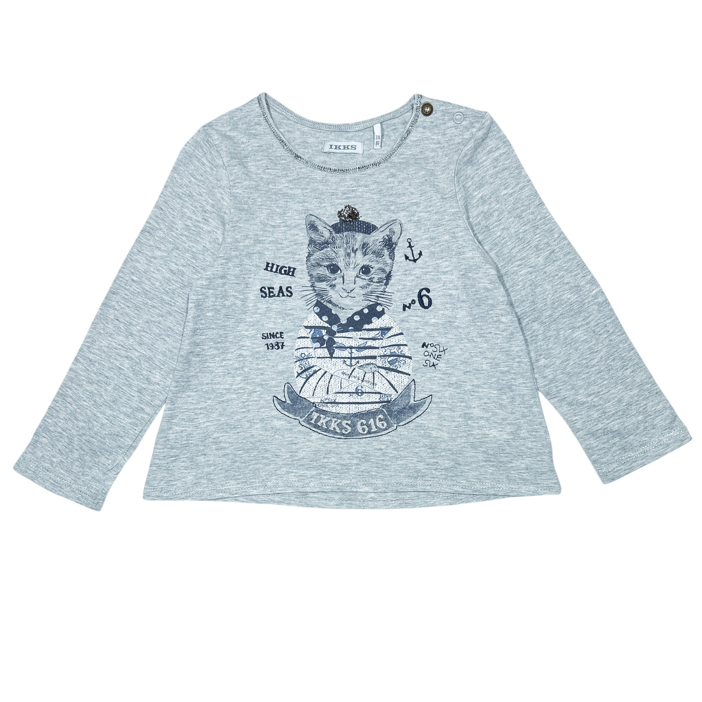 T-Shirt à manches longues de seconde main en coton pour bébé fille de 24 mois - Vue 1
