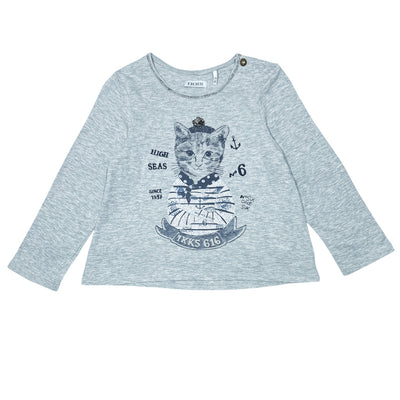 T-Shirt à manches longues de seconde main en coton pour bébé fille de 24 mois - Vue 1