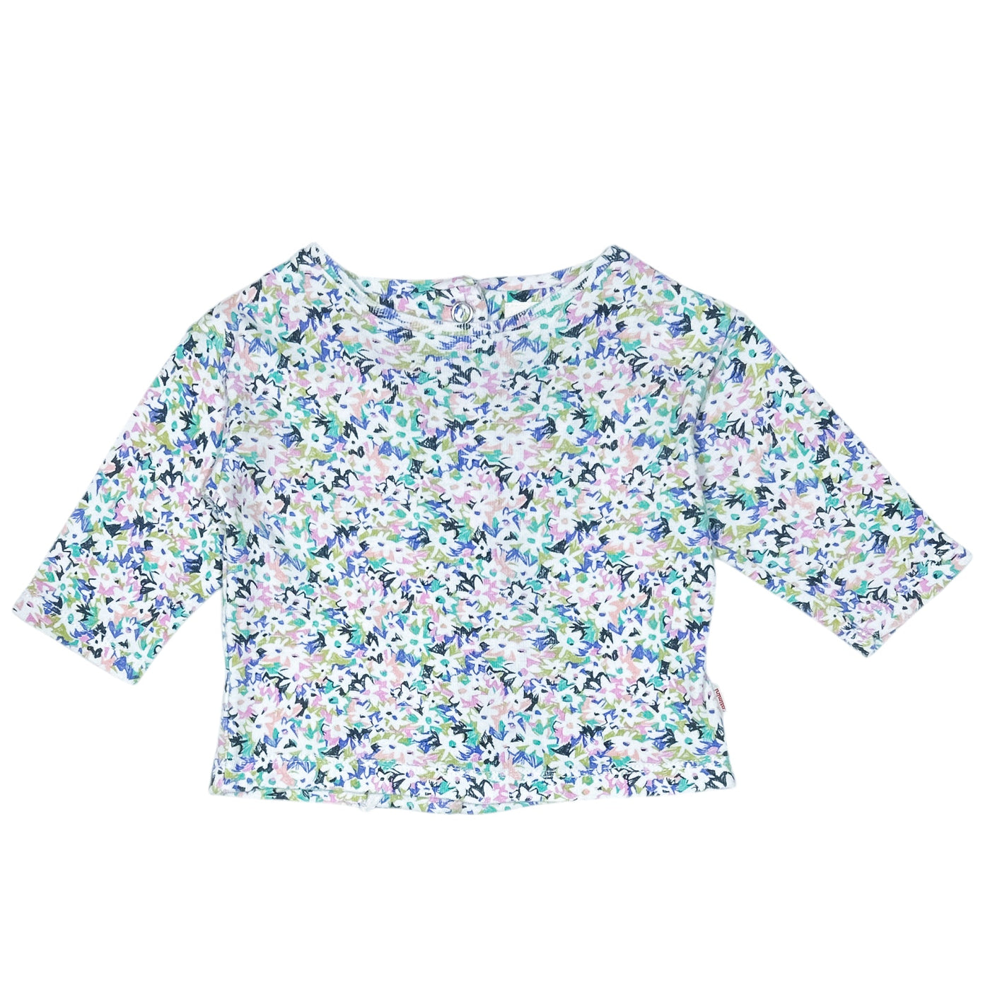 T-Shirt à manches longues de seconde main en coton pour bébé fille de 3 mois - Vue 1