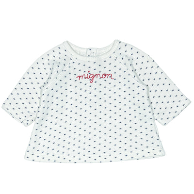T-Shirt à manches longues de seconde main en coton pour bébé fille de 1 mois - Vue 1