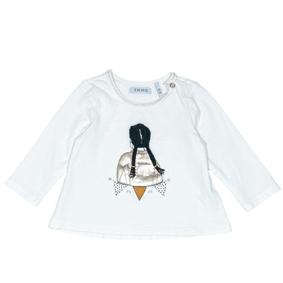 T-Shirt à manches longues de seconde main en coton pour bébé fille de 6 mois - Vue 1