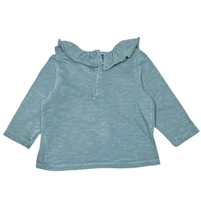 T-Shirt à manches longues de seconde main en coton pour bébé fille de 6 mois - Vue 2
