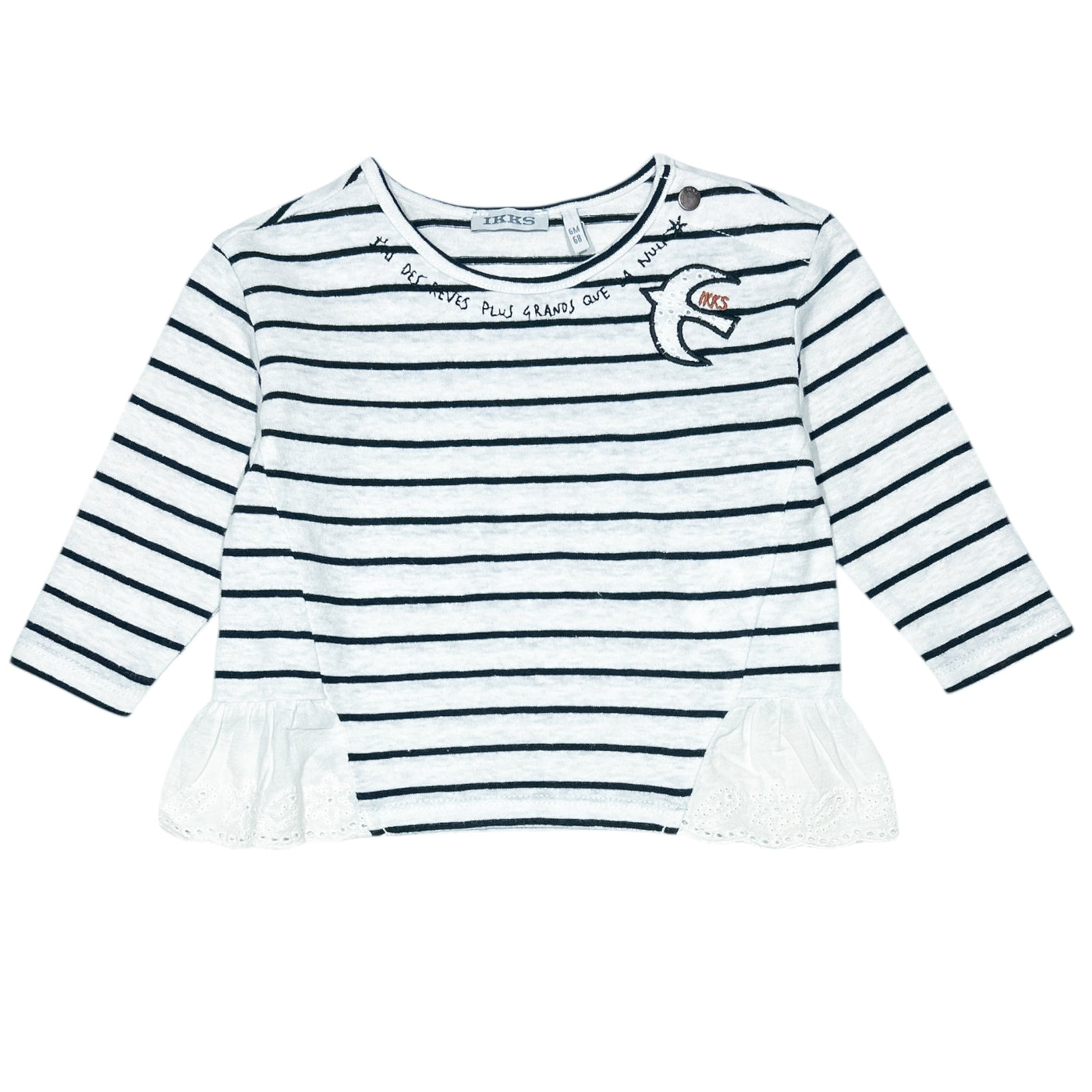 T-Shirt à manches longues de seconde main en coton pour bébé fille de 6 mois - Vue 1