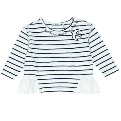 T-Shirt à manches longues de seconde main en coton pour bébé fille de 6 mois - Vue 1