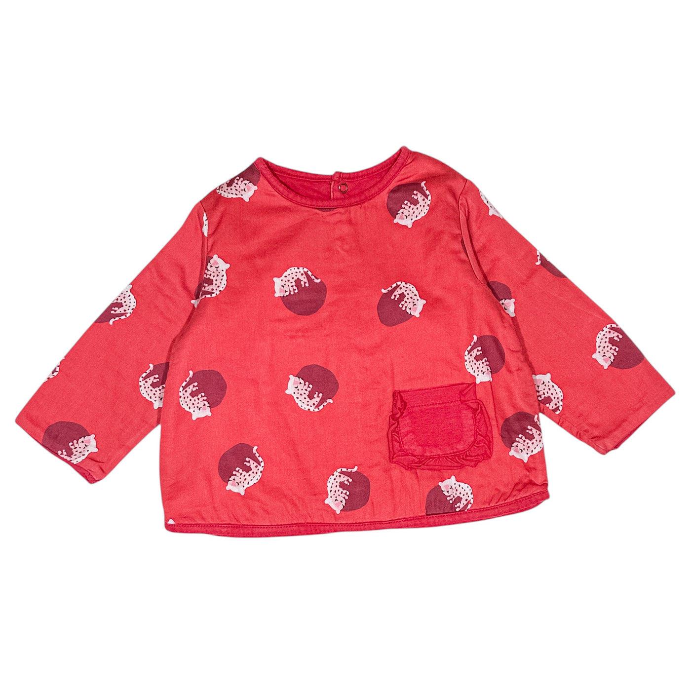 T-Shirt à manches longues de seconde main en coton pour bébé fille de 9 mois - Vue 1