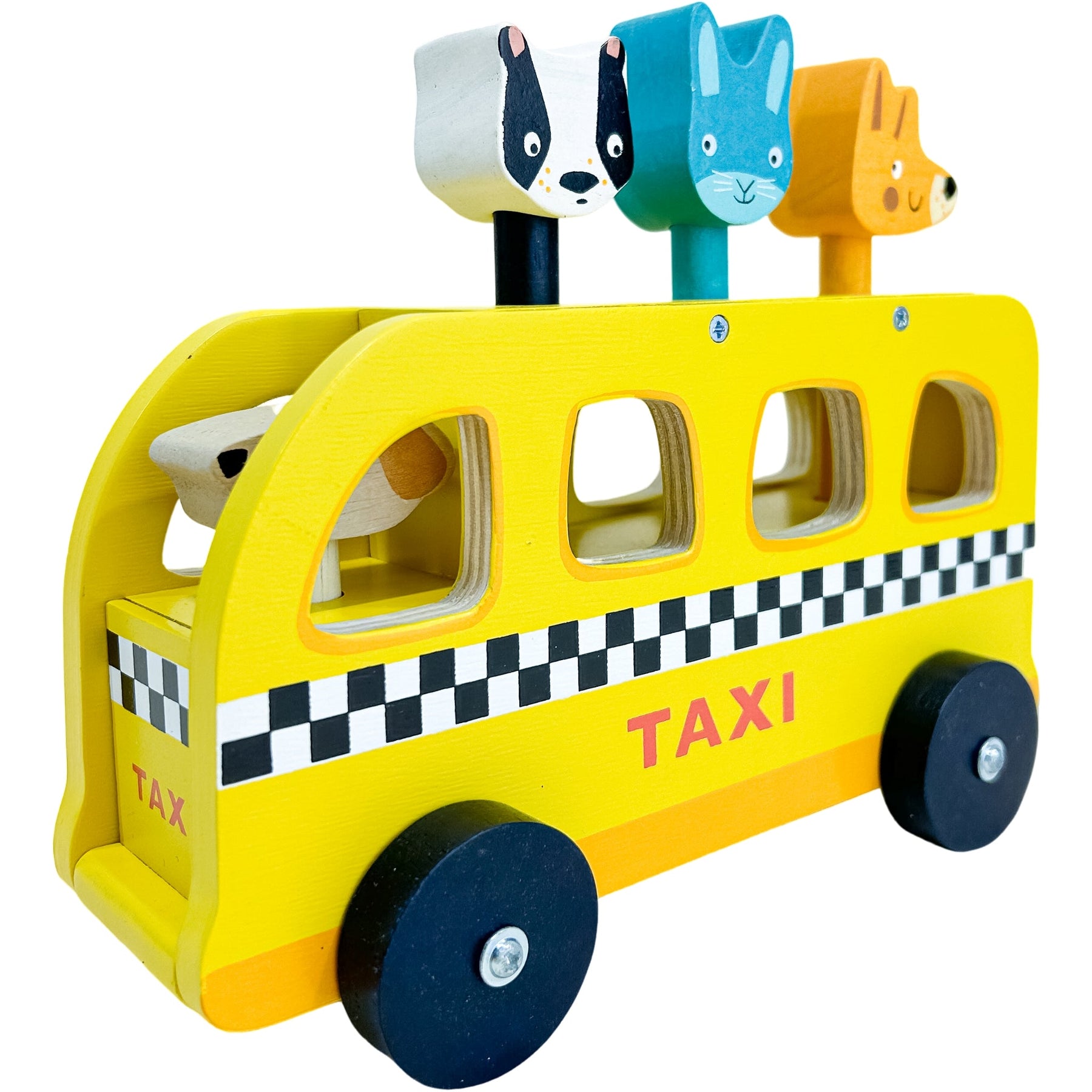 Taxi animaux en bois - Image 2