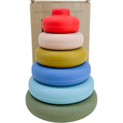 Anneaux à empiler "Tour à empiler" de seconde main en silicone pour enfant à partir de 6 mois - Vue 2