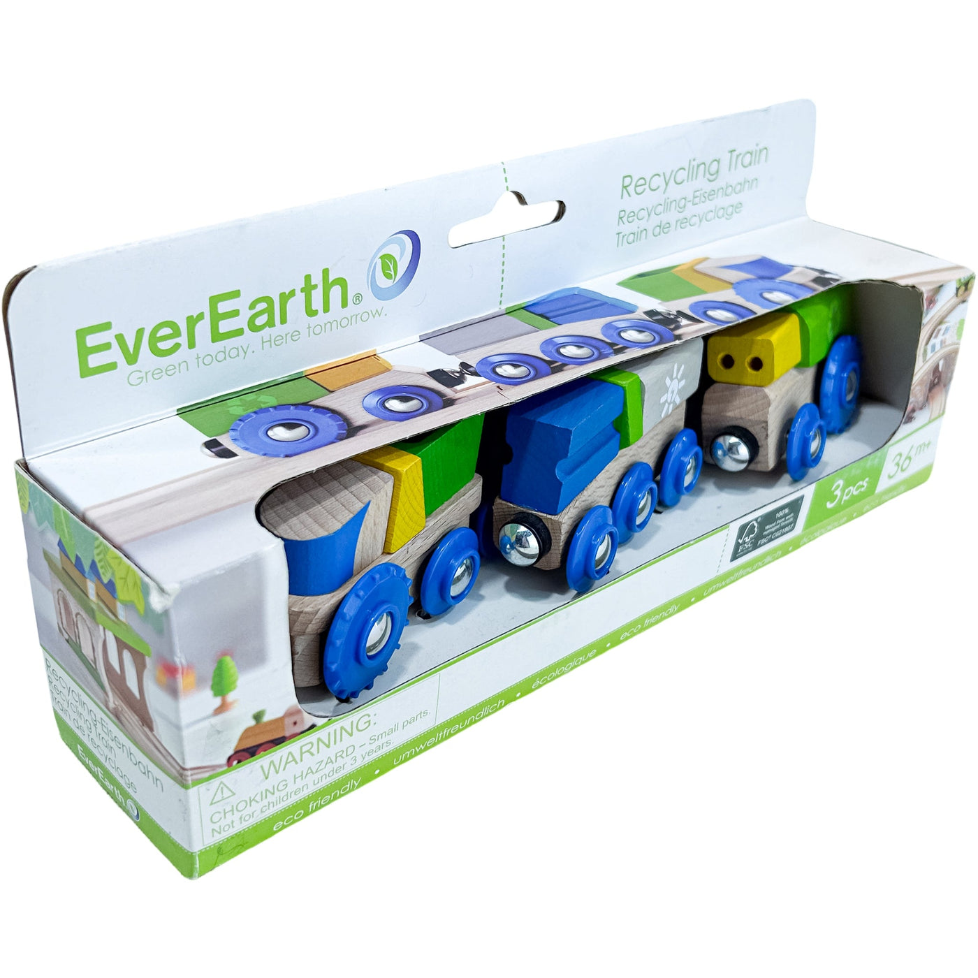 Train "Train de recyclage" de seconde main en bois pour enfant à partir de 3 ans - Vue 2