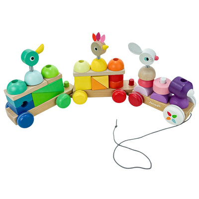 Train "Train Géant Zigolos" de seconde main en bois pour enfant à partir de 12 mois - Vue 1