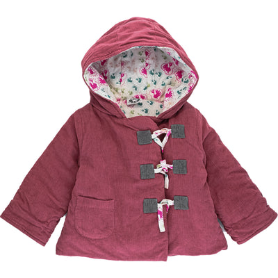 Manteau de seconde main en coton bio pour bébé fille de 3 mois - photo recto