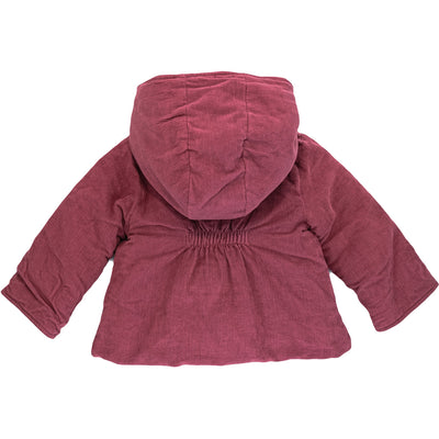 Manteau de seconde main en coton bio pour bébé fille de 3 mois - photo verso