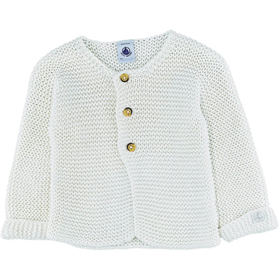 Cardigan de seconde main en laine et coton pour bébéde 12 mois - photo recto