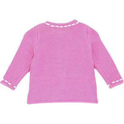 Cardigan de seconde main en coton pour bébé fille de 3-6 mois - photo verso