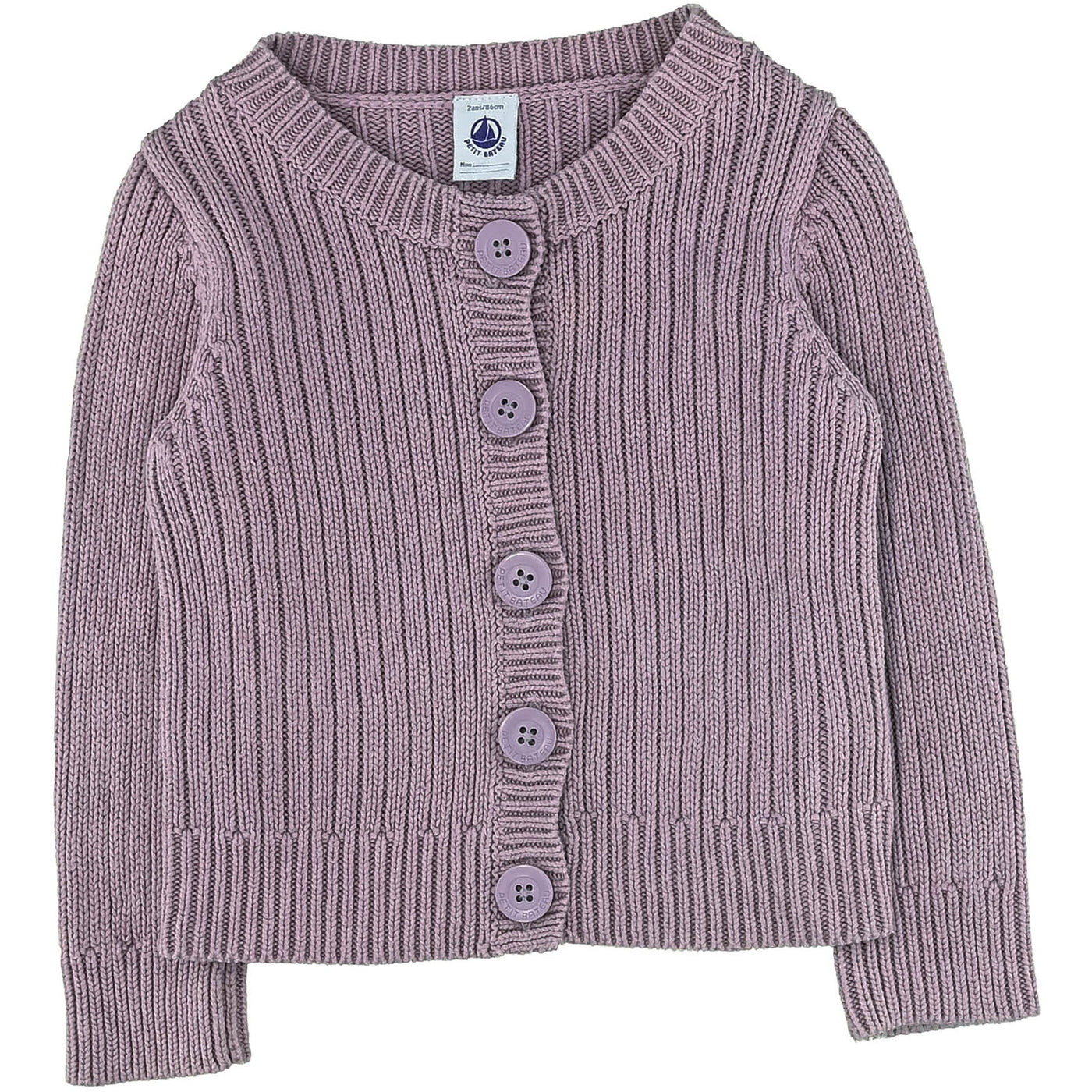 Cardigan de seconde main en coton pour bébé fille de 24 mois - photo recto