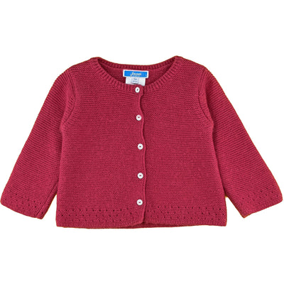 Cardigan de seconde main en coton, laine et alpaga pour bébé fille de 6 mois - photo recto