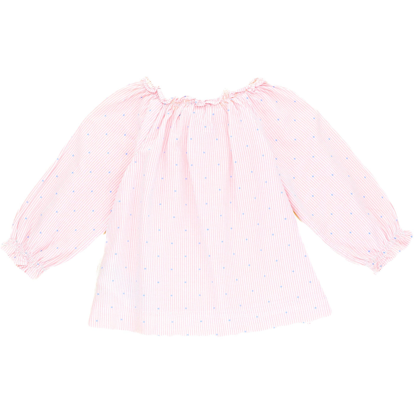 Blouse à manches longues de seconde main en coton pour bébé fille de 6 mois - photo verso